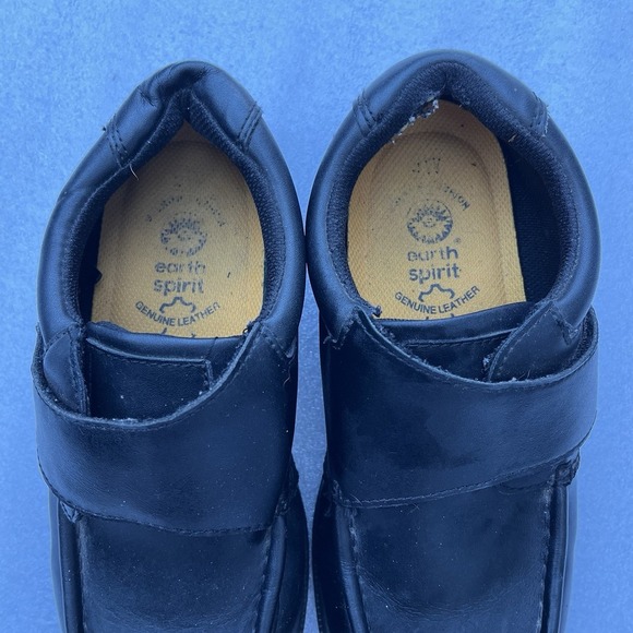 Earth Spirit Layton Mens Black Leather Walking Shoes Balance Sz 9W Vintage - Picture 4 of 8